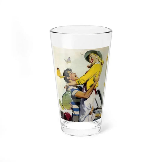 No One Was Holding the Steering Wheel..., 1952 (Magazine Illustration) Pint Glass 16oz 16oz - Go Mug Yourself