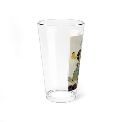 No One Was Holding the Steering Wheel..., 1952 (Magazine Illustration) Pint Glass 16oz - Go Mug Yourself
