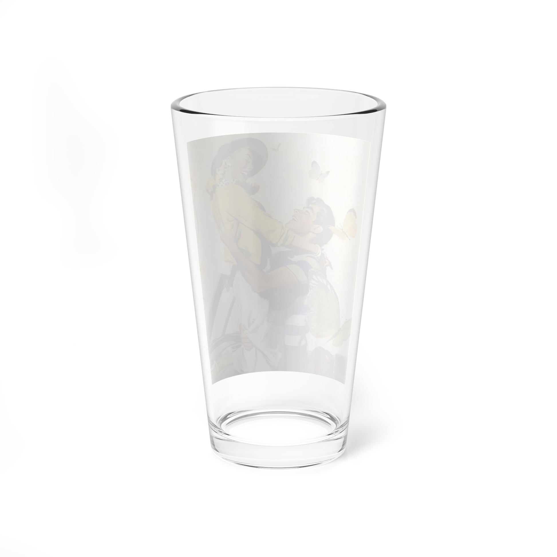 No One Was Holding the Steering Wheel..., 1952 (Magazine Illustration) Pint Glass 16oz-Go Mug Yourself