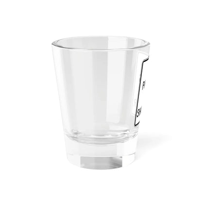 NO PASSING ON SHOULDER Delaware R4-1-DE (Delaware) (Road Sign) Shot Glass 1.5oz - Go Mug Yourself