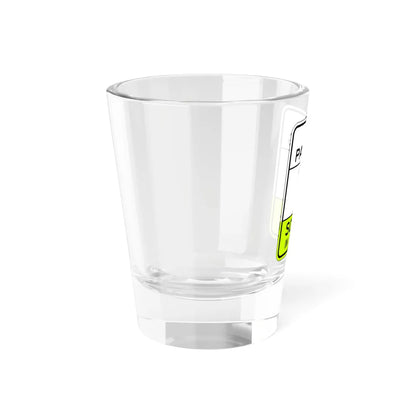 NO PASSING SCHOOL IN SESSION Arizona S4-15 fluorescent (Arizona) (Road Sign) Shot Glass 1.5oz - Go Mug Yourself