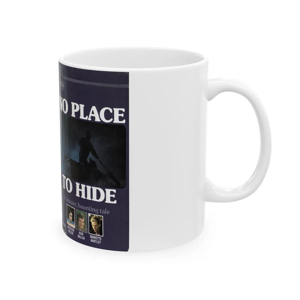 NO PLACE TO HIDE (VHS COVER) - White Coffee Mug-Go Mug Yourself