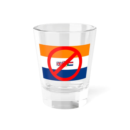 No sign over flag of South Africa 1928-1994 (South Africa) Shot Glass 1.5oz 1.5oz - Go Mug Yourself