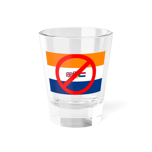 No sign over flag of South Africa 1928-1994 (South Africa) Shot Glass 1.5oz 1.5oz - Go Mug Yourself
