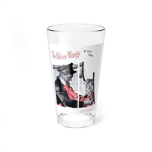 No Silver Wings, Cosmopolitan, October 1943 (Magazine Illustration) Pint Glass 16oz 16oz - Go Mug Yourself