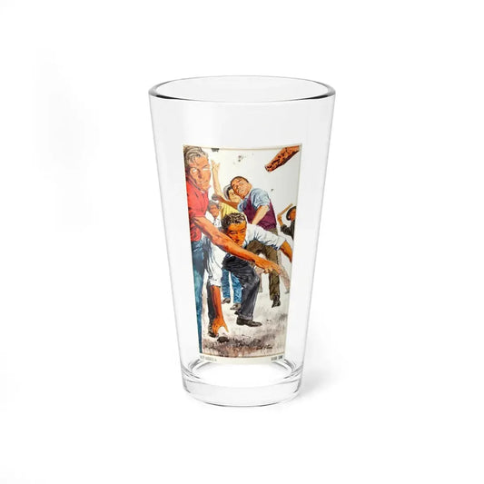 No Way Out, The Saturday Evening Post story illustration, 1958 (Magazine Illustration) Pint Glass 16oz 16oz - Go Mug Yourself