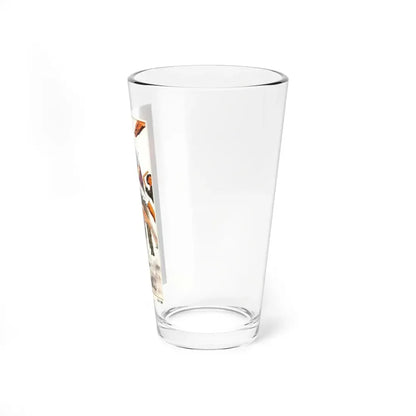 No Way Out, The Saturday Evening Post story illustration, 1958 (Magazine Illustration) Pint Glass 16oz - Go Mug Yourself