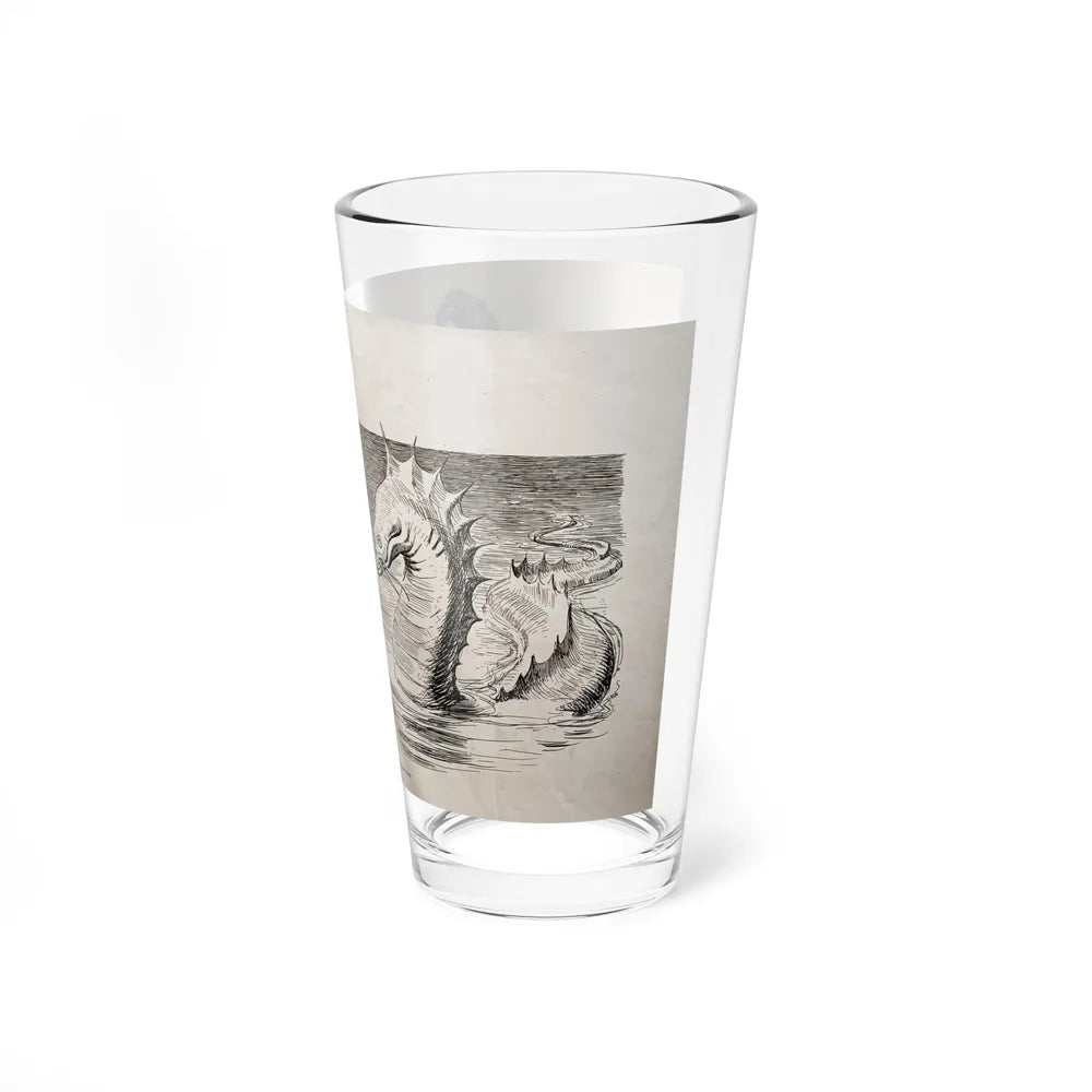 No Wonder the Sea Serpent Frequents Our Coast, Life magazine, July 5, 1900 (Magazine Illustration) Pint Glass 16oz-Go Mug Yourself