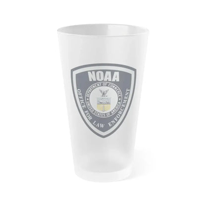NOAA Marine Law Enforcement - Frosted Pint Glass 16oz 16oz Frosted - Go Mug Yourself