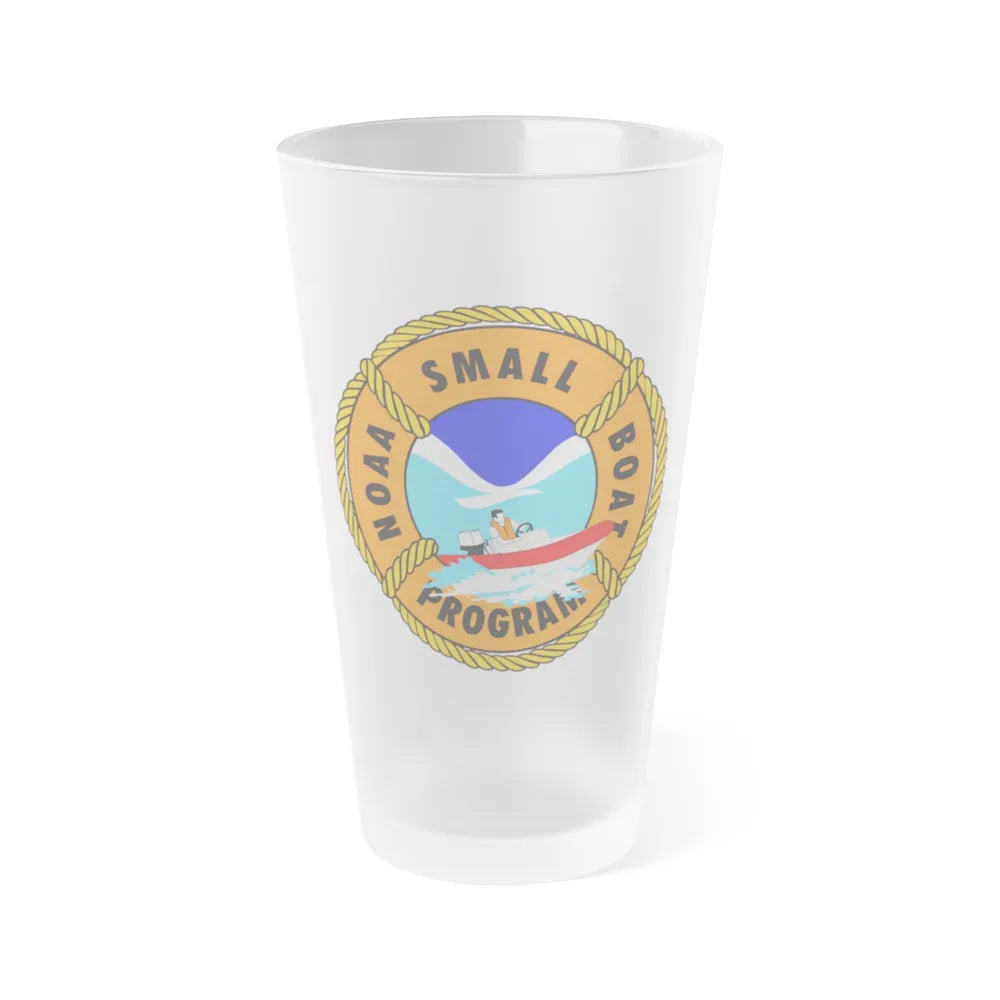 NOAAs Small Boat Program - Frosted Pint Glass 16oz-16oz-Frosted-Go Mug Yourself