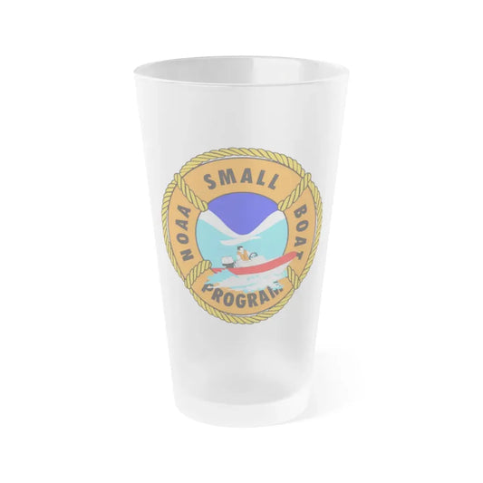 NOAAs Small Boat Program - Frosted Pint Glass 16oz 16oz Frosted - Go Mug Yourself