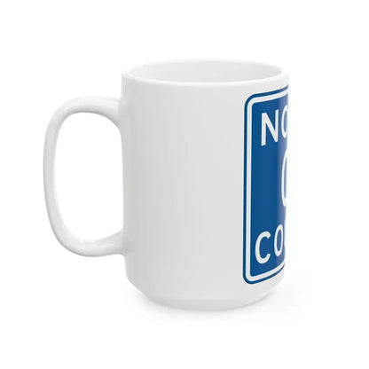 Noble County OH template (Ohio) (Road Sign) White Coffee Mug - Go Mug Yourself