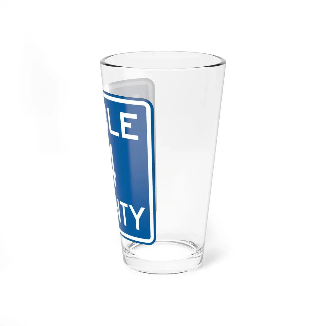 Noble County Route 14 OH (Ohio) (Road Sign) Pint Glass 16oz - Go Mug Yourself