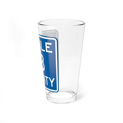 Noble County Route 33 OH (Ohio) (Road Sign) Pint Glass 16oz - Go Mug Yourself