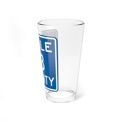 Noble County Route 43 OH (Ohio) (Road Sign) Pint Glass 16oz - Go Mug Yourself