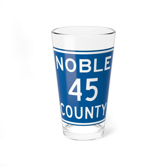 Noble County Route 45 OH (Ohio) (Road Sign) Pint Glass 16oz 16oz - Go Mug Yourself
