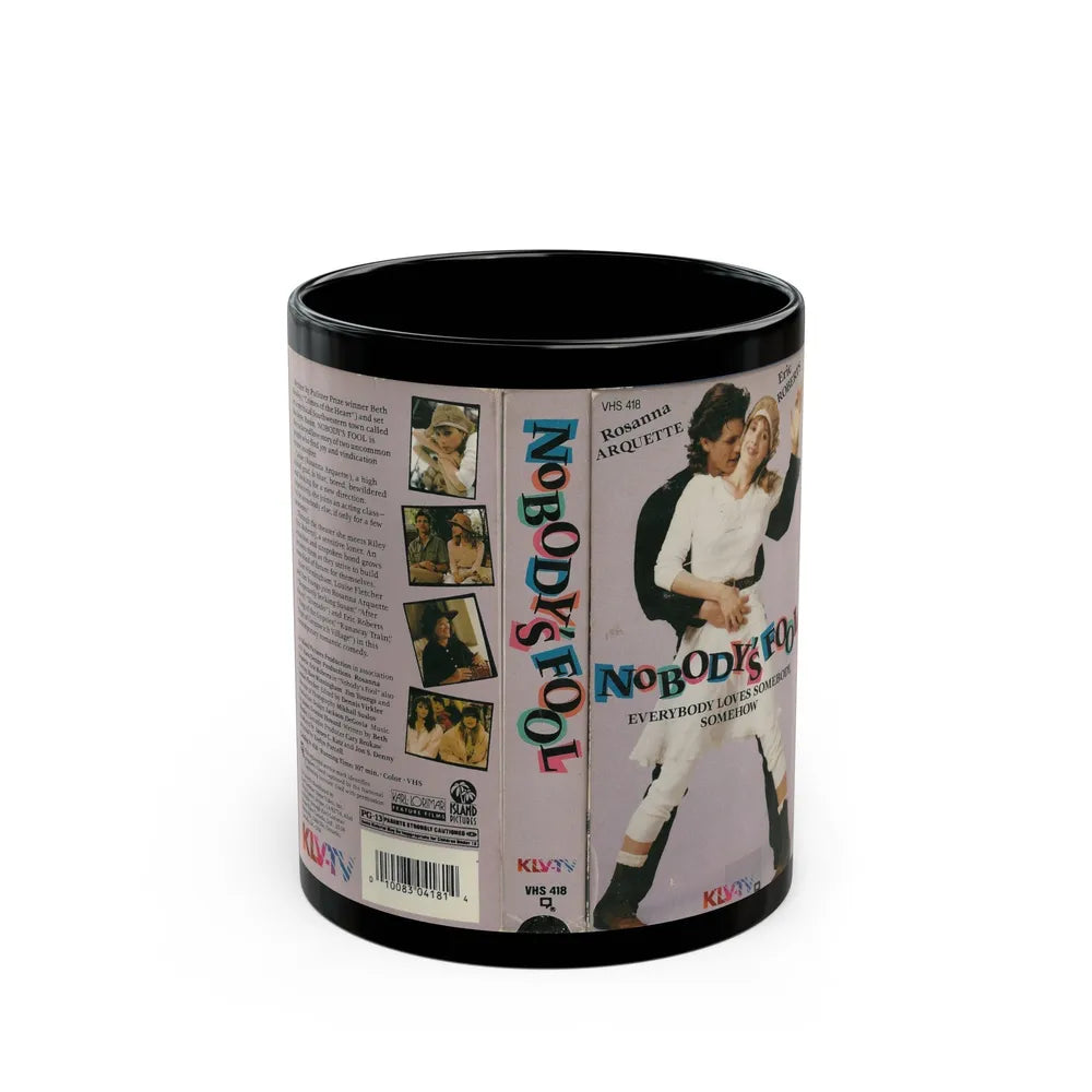 NOBODYS FOOL (VHS COVER) - Black Coffee Mug-11oz-Go Mug Yourself