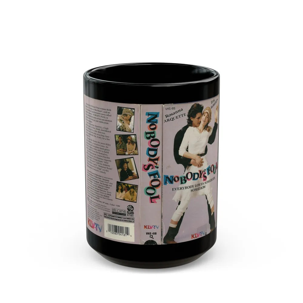 NOBODYS FOOL (VHS COVER) - Black Coffee Mug-15oz-Go Mug Yourself