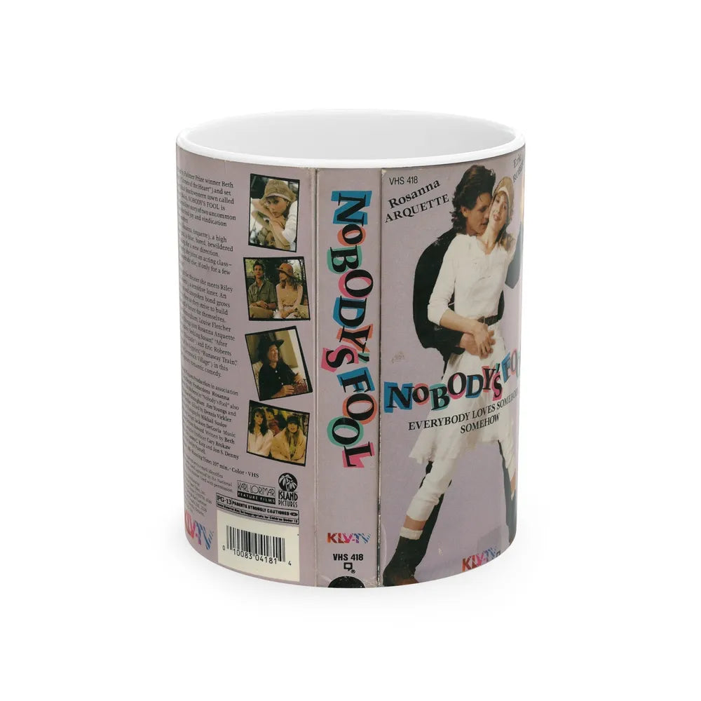 NOBODYS FOOL (VHS COVER) - White Coffee Mug-11oz-Go Mug Yourself