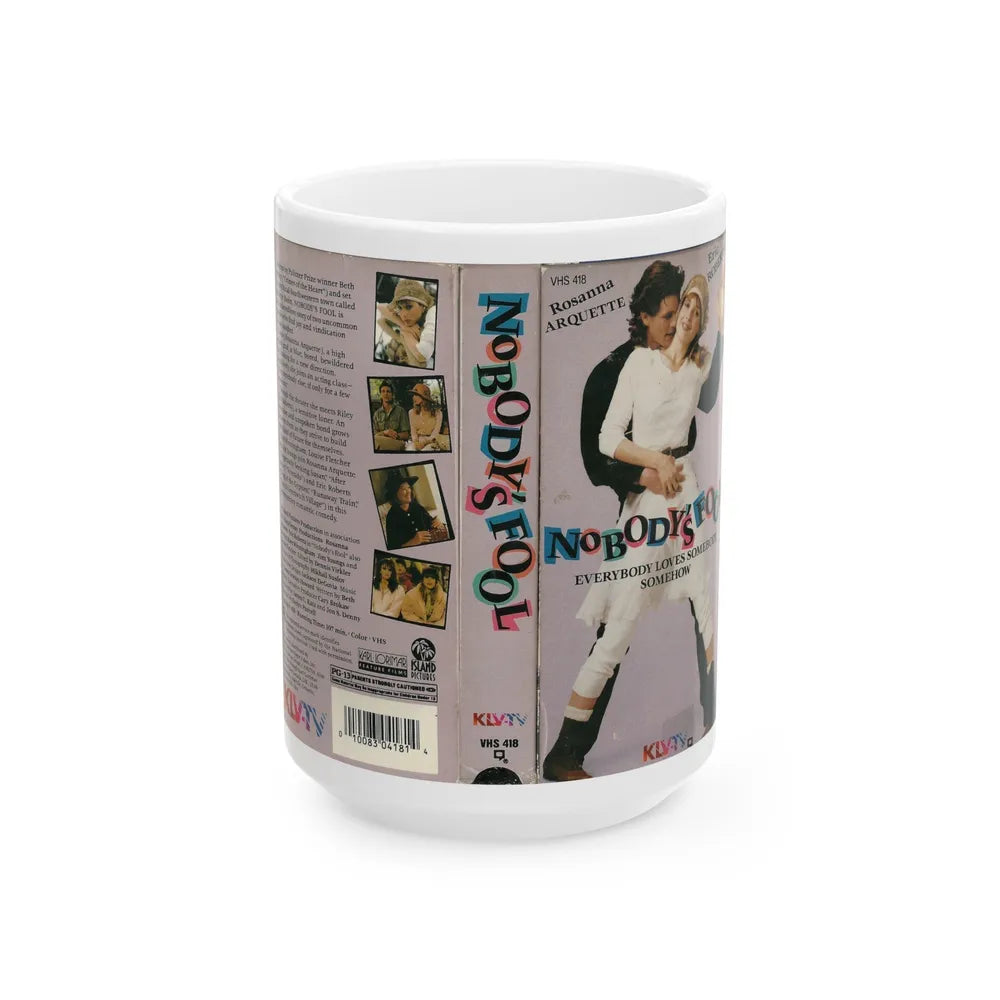 NOBODYS FOOL (VHS COVER) - White Coffee Mug-15oz-Go Mug Yourself