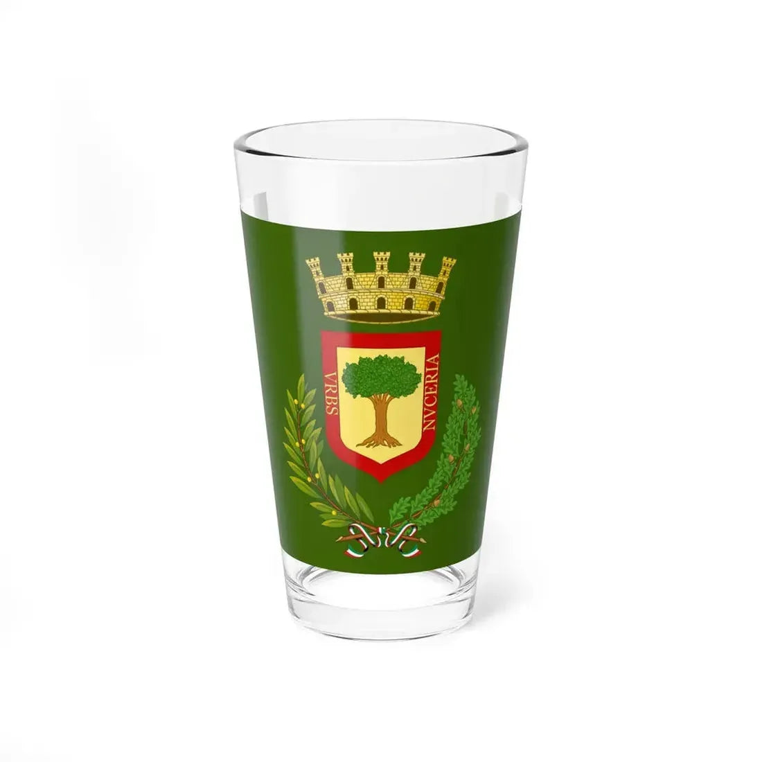 Nocera Inferiore-Bandiera (Italy) Pint Glass 16oz 16oz - Go Mug Yourself