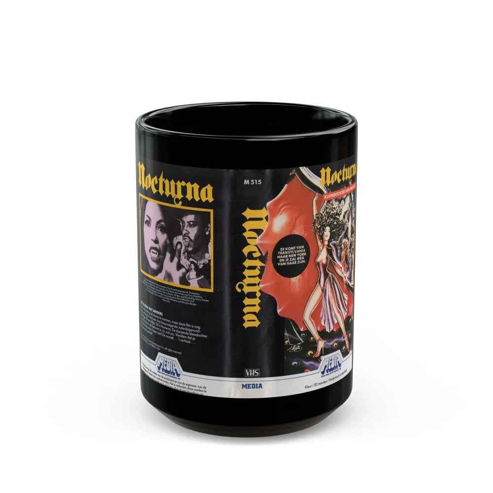 NOCTURNA (VHS COVER) - Black Coffee Mug-15oz-Go Mug Yourself