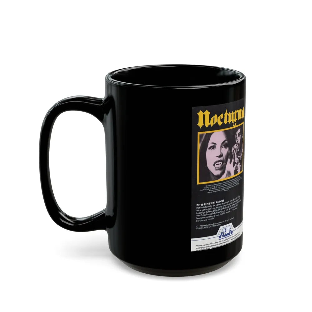 NOCTURNA (VHS COVER) - Black Coffee Mug-Go Mug Yourself