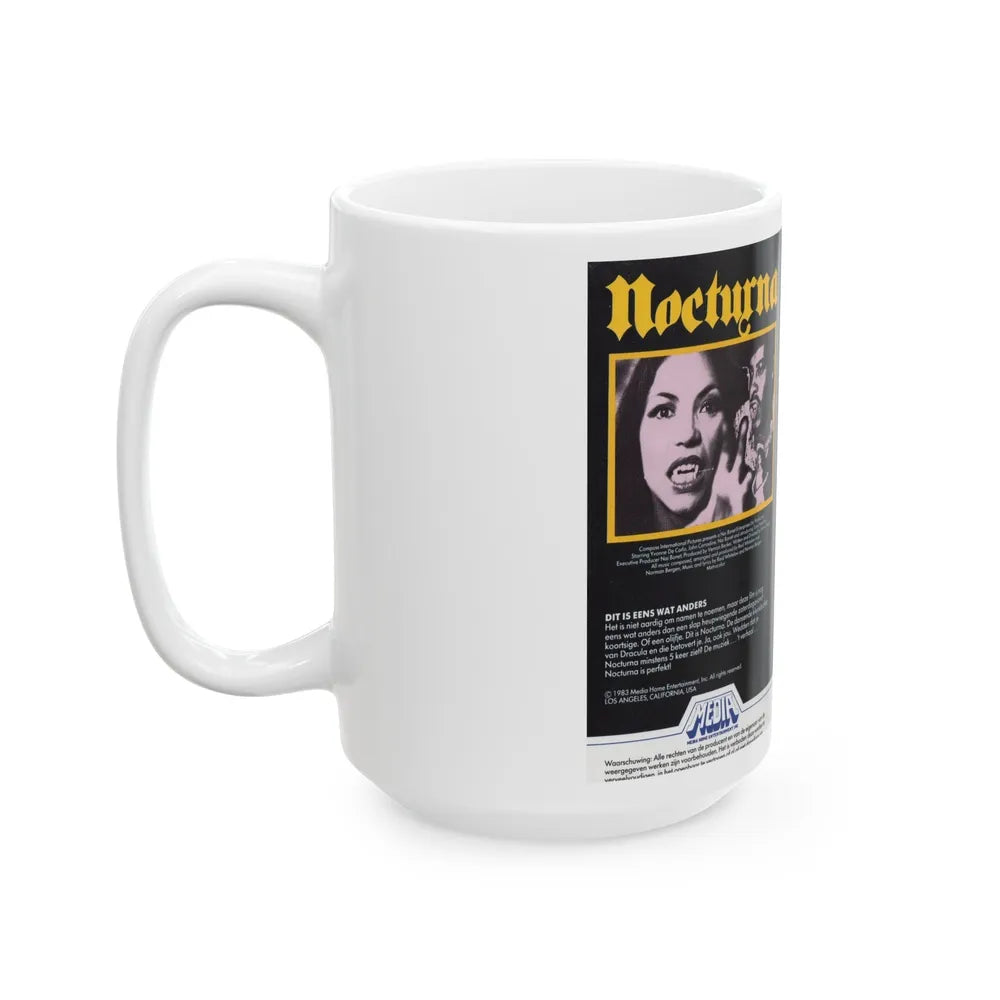 NOCTURNA (VHS COVER) - White Coffee Mug-Go Mug Yourself