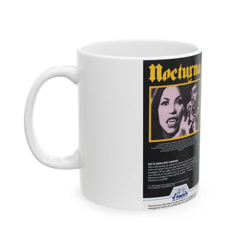 NOCTURNA (VHS COVER) - White Coffee Mug-Go Mug Yourself