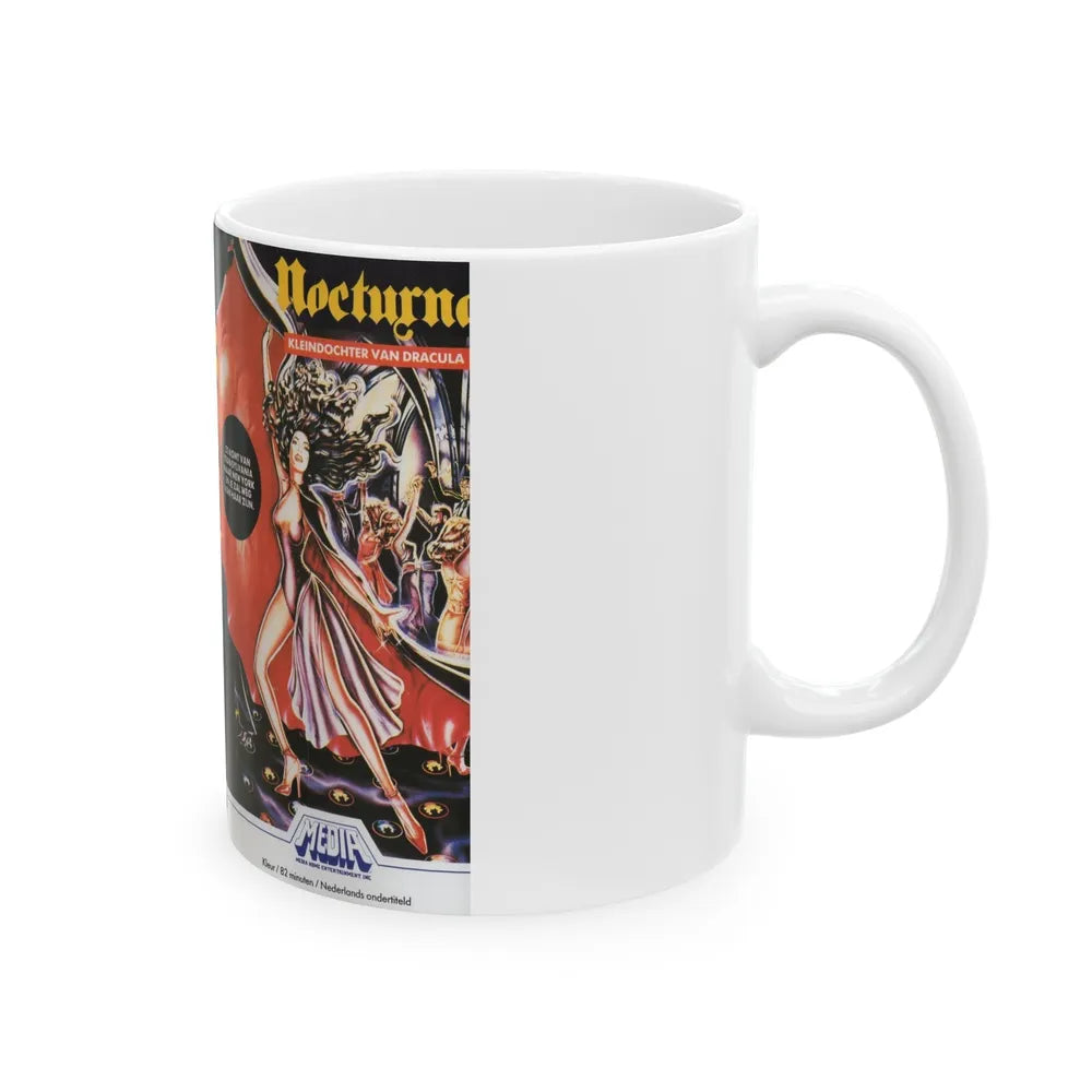 NOCTURNA (VHS COVER) - White Coffee Mug-Go Mug Yourself