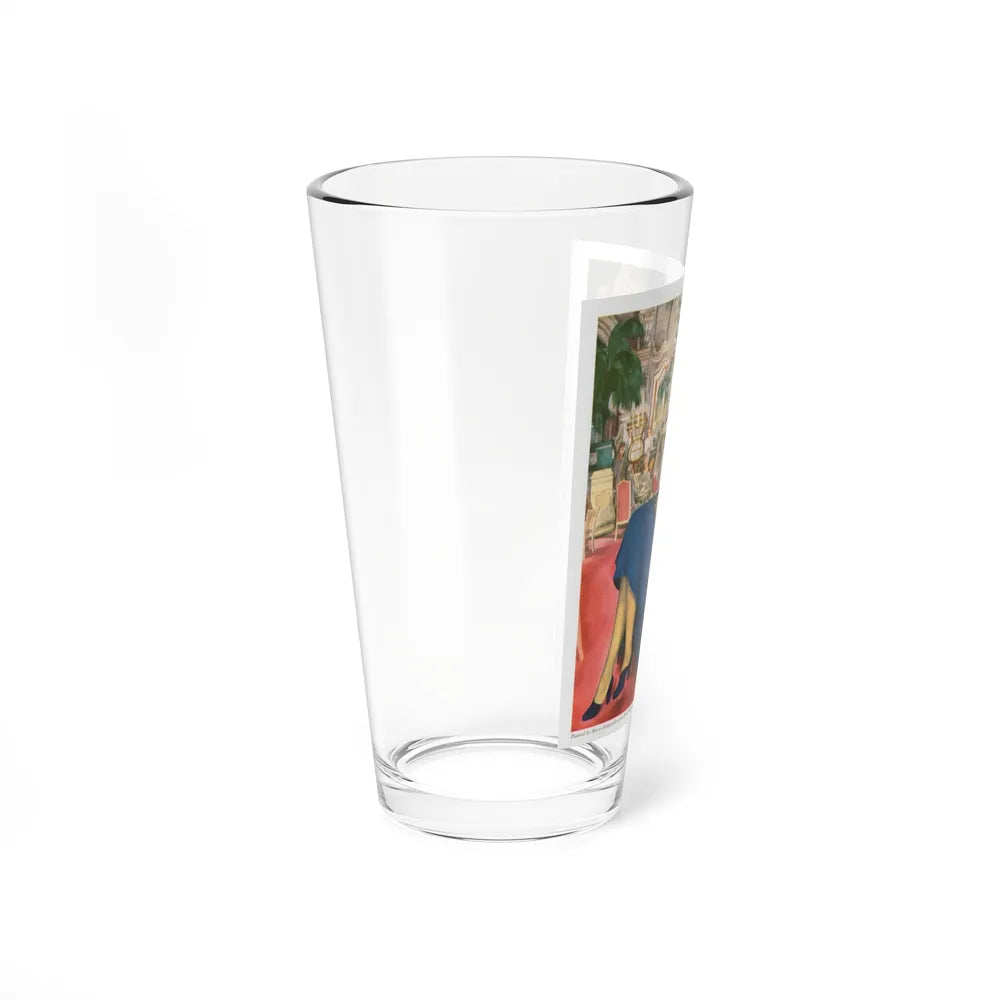 Nolde Nylons advertisement, 1948 (Magazine Illustration) Pint Glass 16oz-Go Mug Yourself