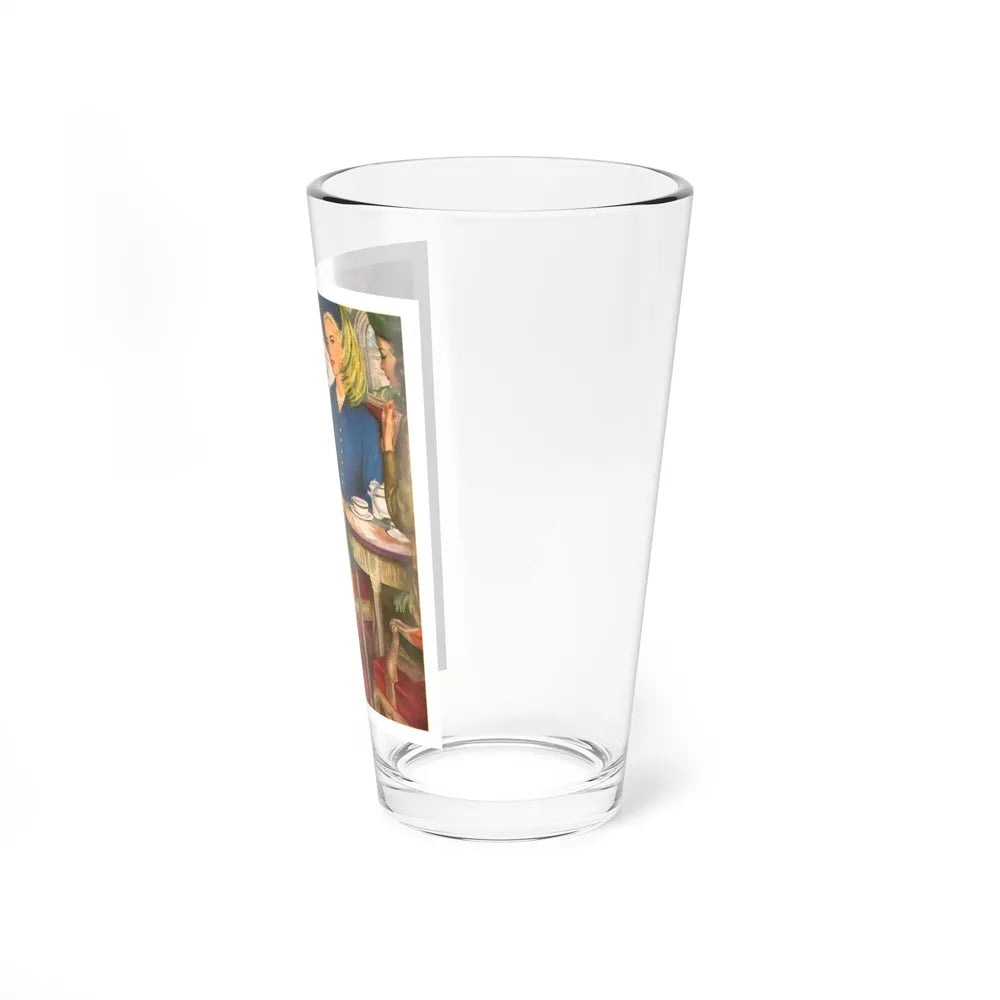 Nolde Nylons advertisement, 1948 (Magazine Illustration) Pint Glass 16oz-Go Mug Yourself