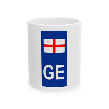 Non-EU-section-with-GE (Georgia) White Coffee Mug 11oz - Go Mug Yourself
