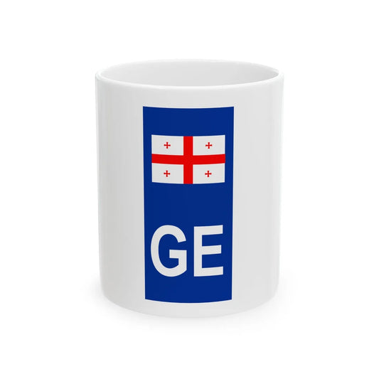 Non-EU-section-with-GE (Georgia) White Coffee Mug 11oz - Go Mug Yourself