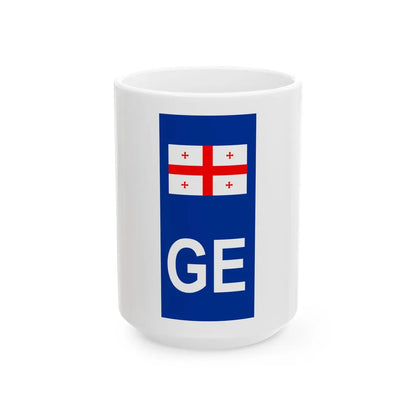 Non-EU-section-with-GE (Georgia) White Coffee Mug 15oz - Go Mug Yourself