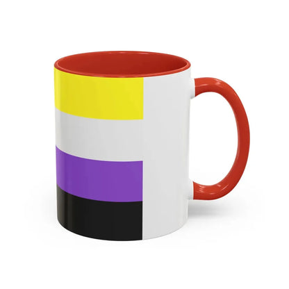 Nonbinary Pride Flag - Accent Coffee Mug - Go Mug Yourself