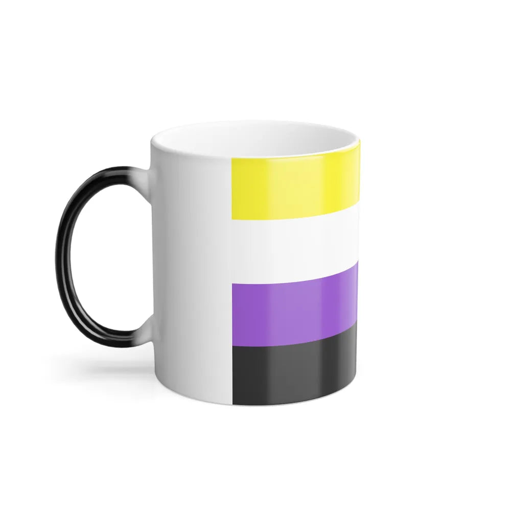 Nonbinary Pride Flag - Color Changing Mug 11oz-Go Mug Yourself