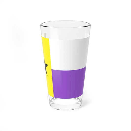 Nonbinary Texas flag (United States) Pint Glass 16oz 16oz - Go Mug Yourself