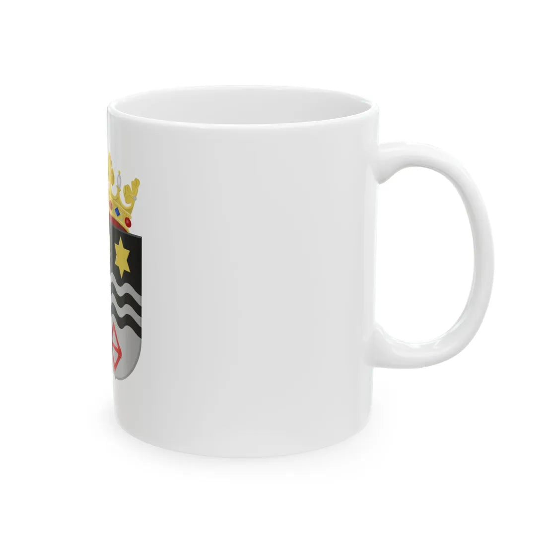 Noord-Beveland vlag (Netherlands) White Coffee Mug - Go Mug Yourself