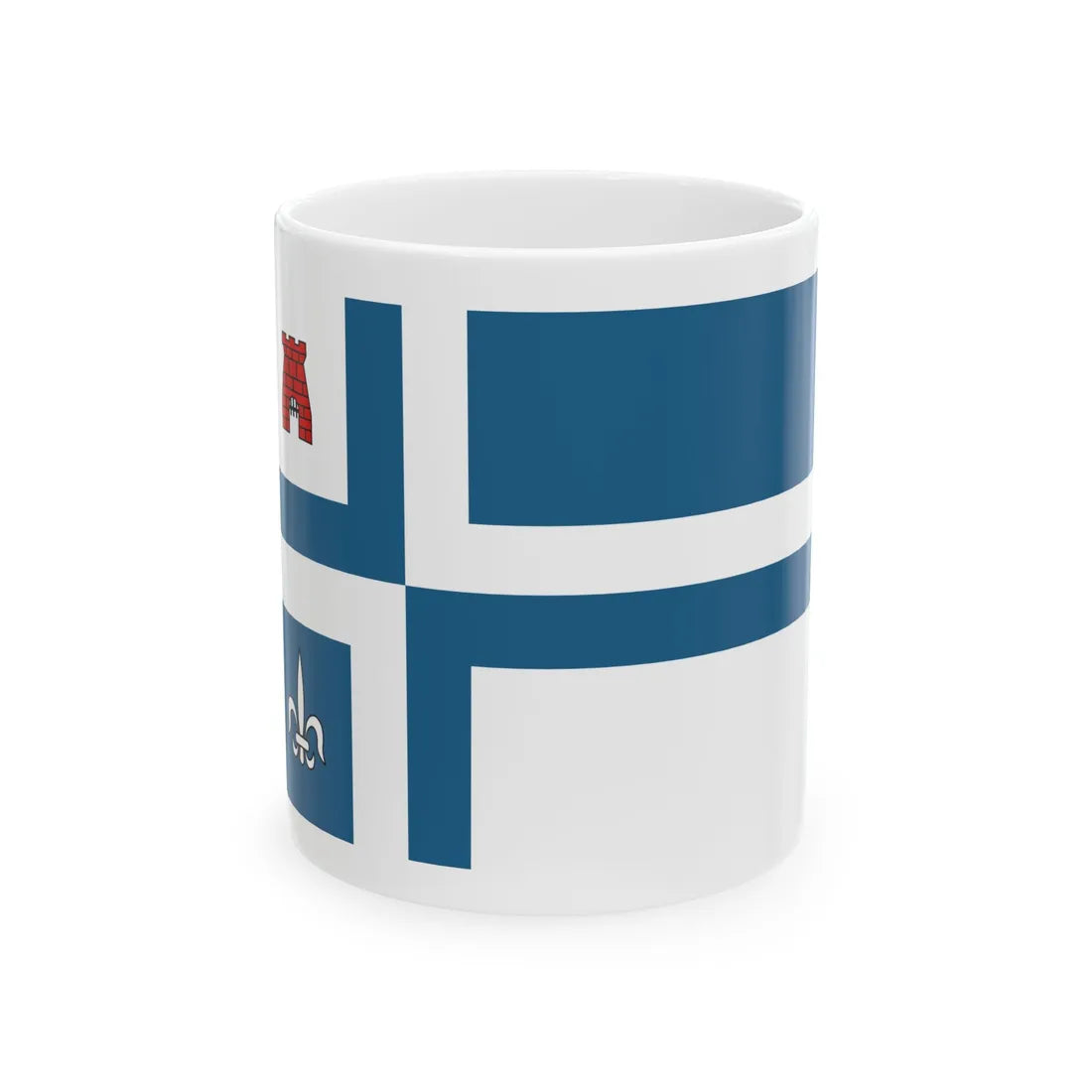 Noordoostpolder vlag (Netherlands) White Coffee Mug 11oz - Go Mug Yourself