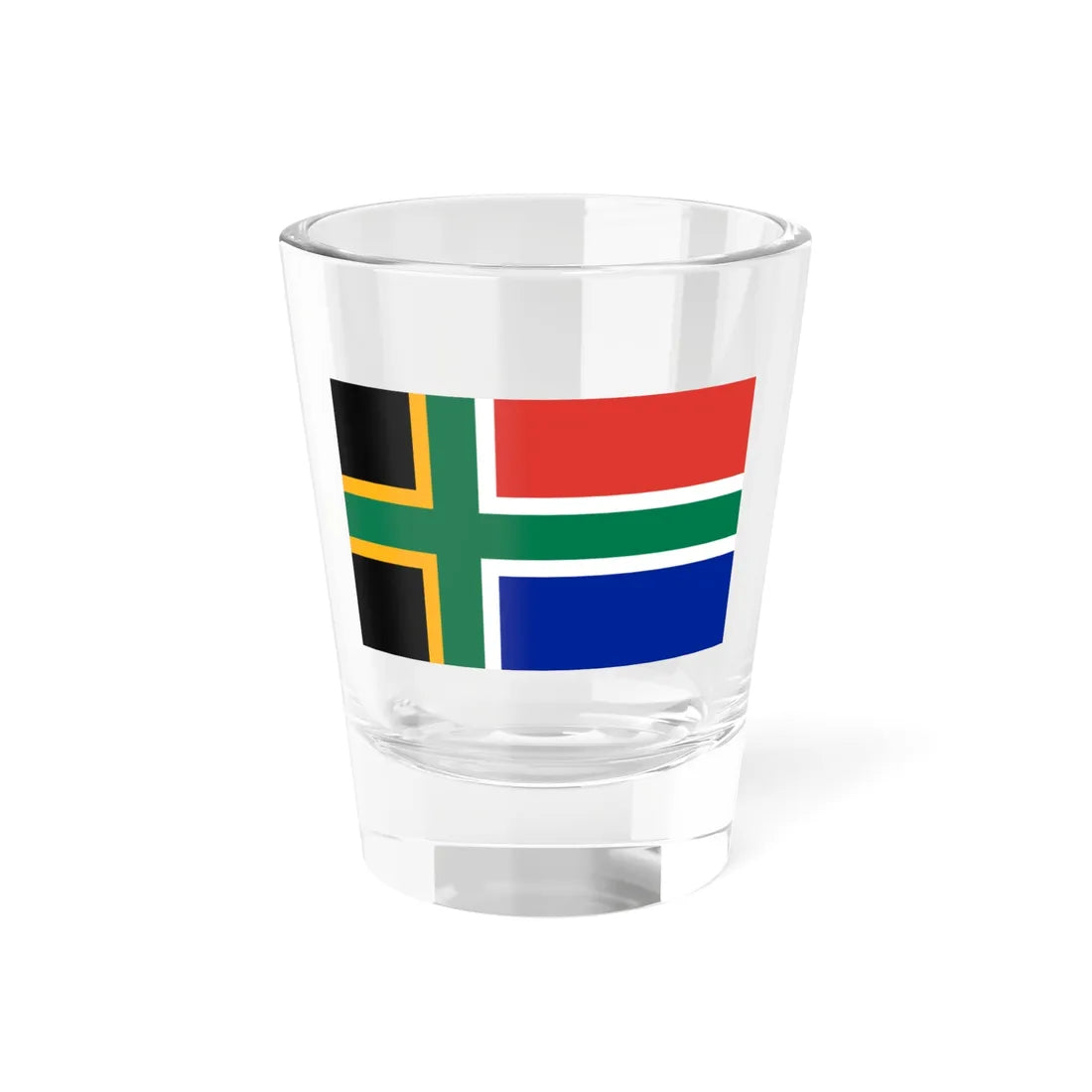 Nordic Cross flag of South Africa (South Africa) Shot Glass 1.5oz 1.5oz - Go Mug Yourself