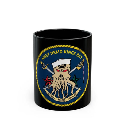 Norfolk Naval Shipyard Kings Bay Georgia Squids (U.S. Navy) Black Coffee Mug-11oz-Go Mug Yourself