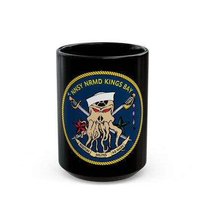 Norfolk Naval Shipyard Kings Bay Georgia Squids (U.S. Navy) Black Coffee Mug-15oz-Go Mug Yourself