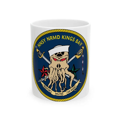 Norfolk Naval Shipyard Kings Bay Georgia Squids (U.S. Navy) White Coffee Mug-11oz-Go Mug Yourself