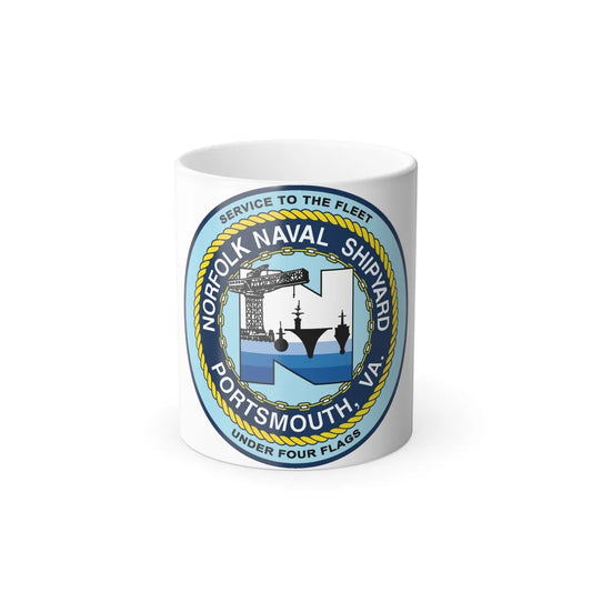 Norfolk Naval Shipyard Portsmouth VA (U.S. Navy) Color Changing Mug 11oz-11oz-Go Mug Yourself