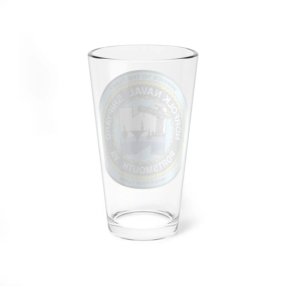 Norfolk Naval Shipyard Portsmouth VA (U.S. Navy) Pint Glass 16oz-Go Mug Yourself