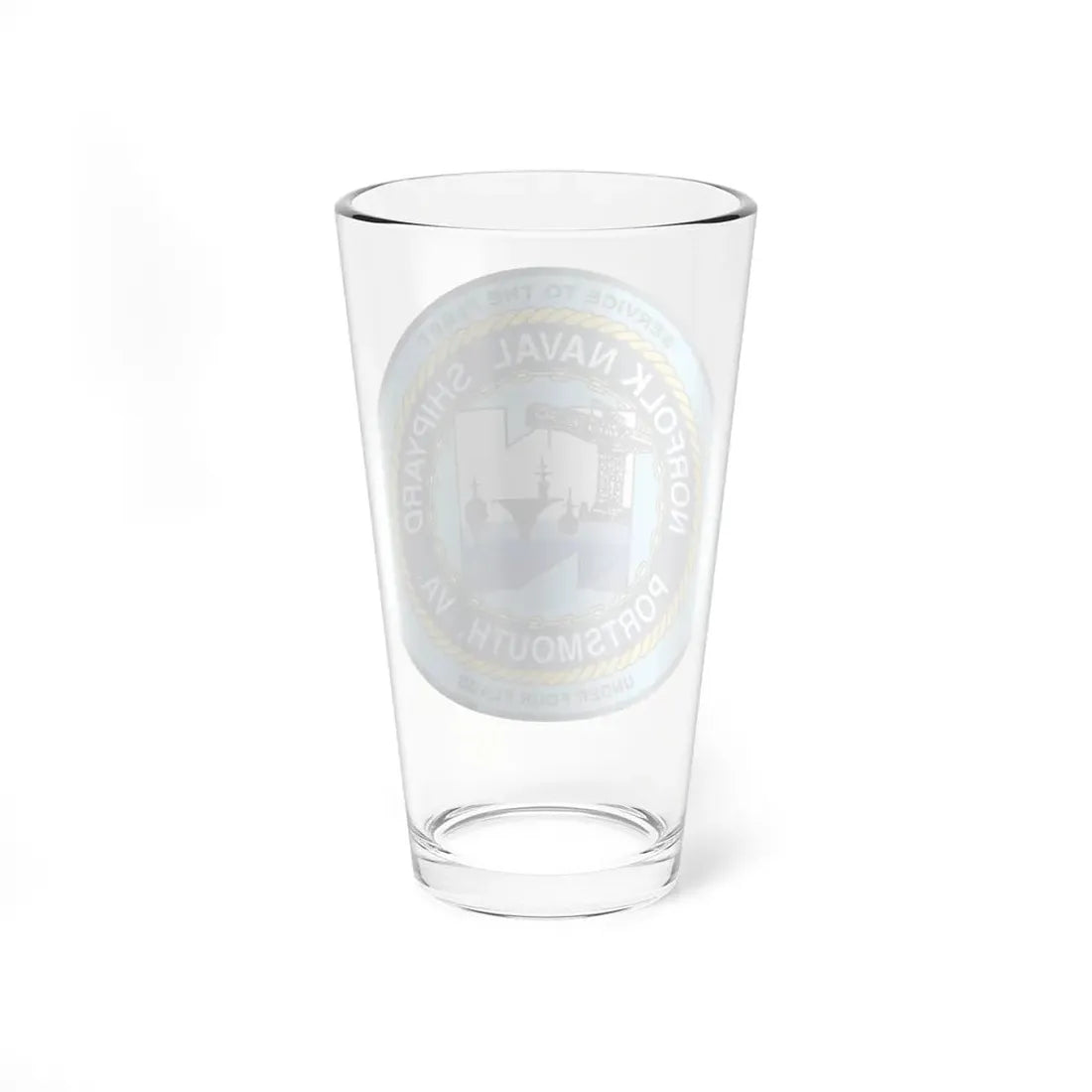 Norfolk Naval Shipyard Portsmouth VA (U.S. Navy) Pint Glass 16oz - Go Mug Yourself