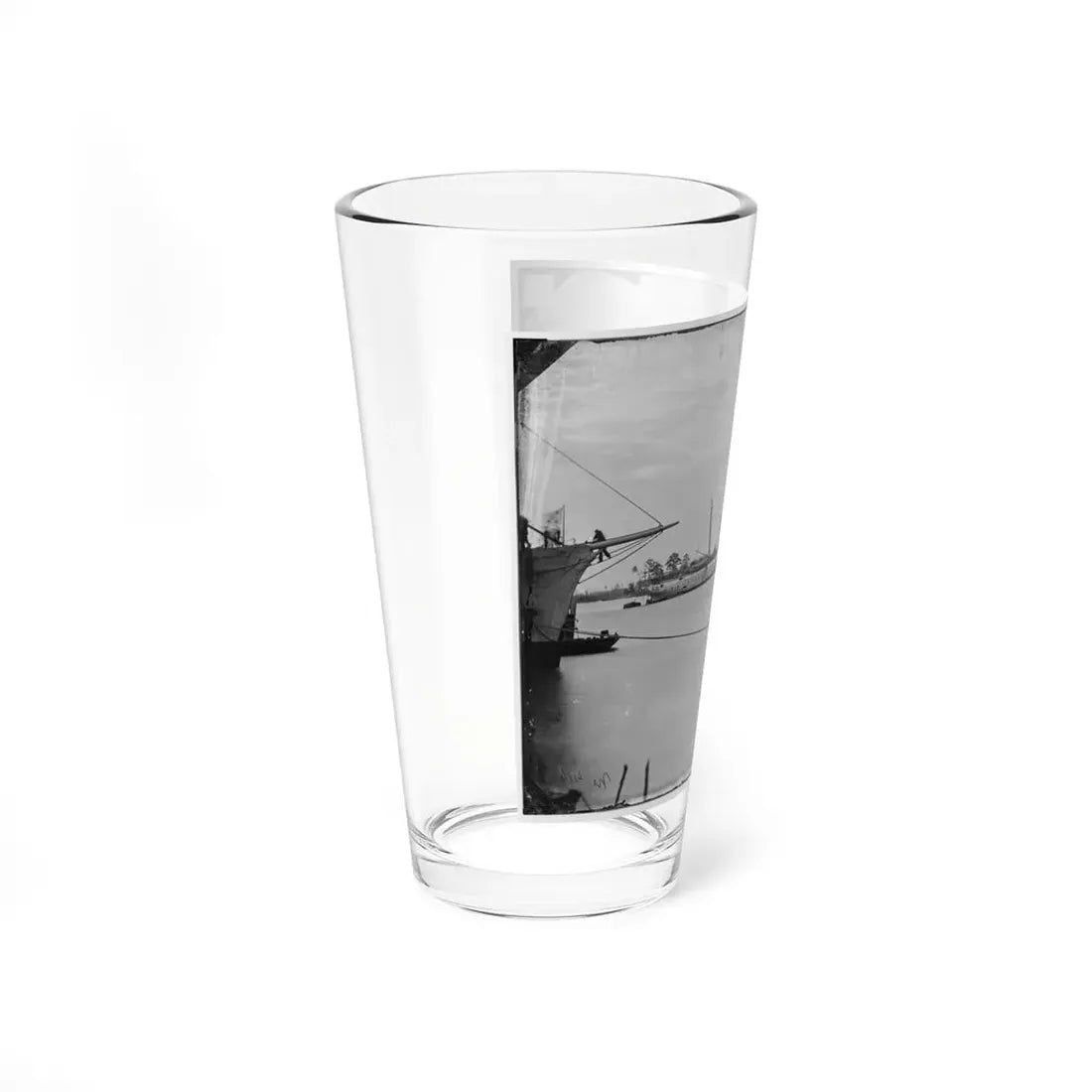 Norfolk, Va. Steamer U.S.S. Fort Donelson (Former Confederate Blockade Runner Robert E. Lee) (U.S. Civil War) Pint Glass 16oz - Go Mug Yourself
