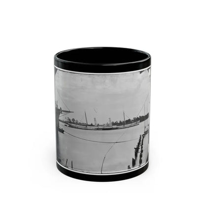Norfolk, Va. Steamer U.S.S. Fort Donelson (Former Confederate Blockade Runner Robert E. Lee) (U.S. Civil War) Black Coffee Mug-11oz-Go Mug Yourself