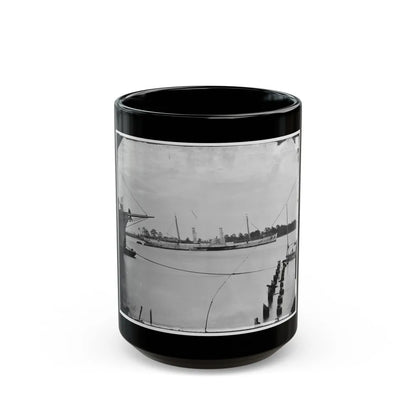 Norfolk, Va. Steamer U.S.S. Fort Donelson (Former Confederate Blockade Runner Robert E. Lee) (U.S. Civil War) Black Coffee Mug-15oz-Go Mug Yourself